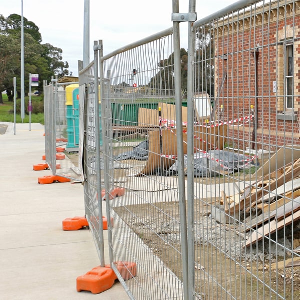 what's the process for arranging the pickup of the temporary fence after my job or even is finished